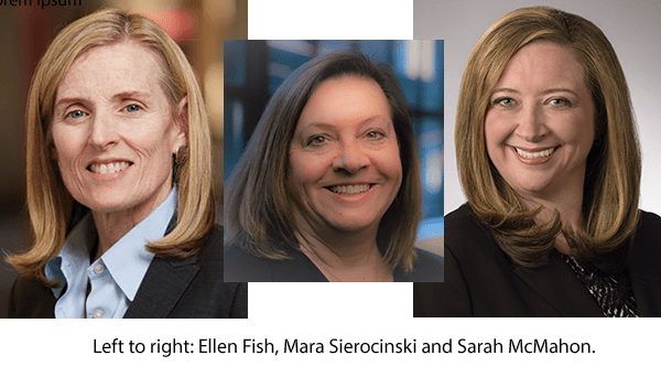 Ellen Fish, Mara Sierocinski and Sarah McMahon Sandy Spring Bank