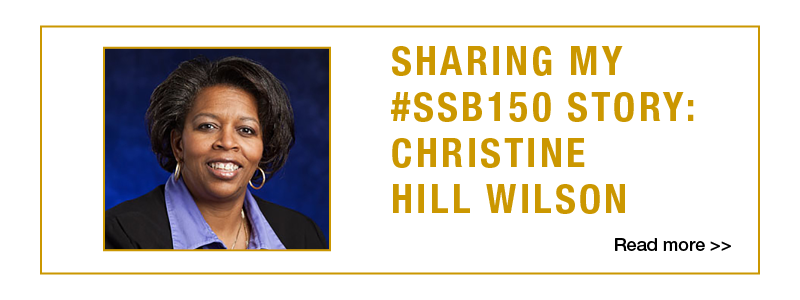 Image of Sandy Spring Bank Employee, Christine Hill Wilson, Sharing My #SSB150 Story: Christine Hill Wilson. Read more >>