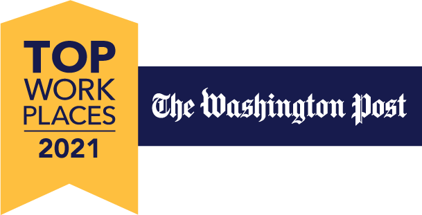 Top Work Places 2021 The Washington Post logo - Sandy Spring Bank 2021 Top Workplace