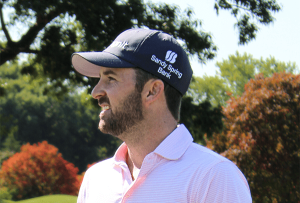 Danny McCarthy, Pro Golfer, wearing his Sandy Spring Bank hat.