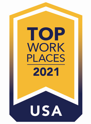 Top Work Places 2021 USA assigned to Sandy Spring Bank