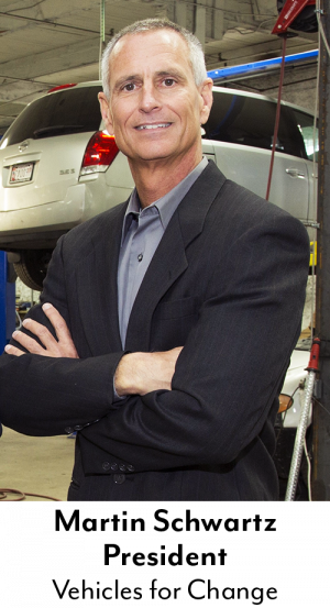 Martin Schwartz, president of Vehicles for Change (VFC),