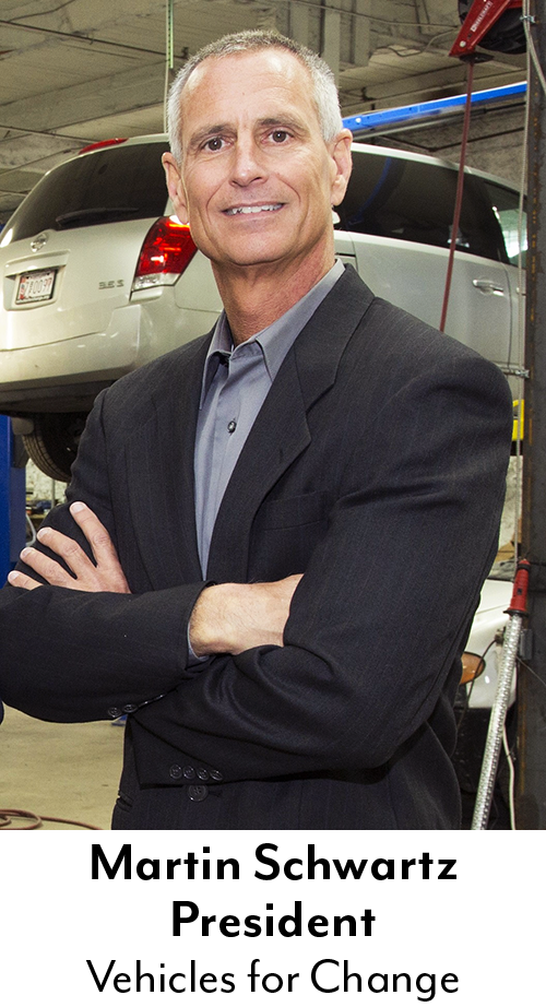 Martin Schwartz, president of Vehicles for Change (VFC),
